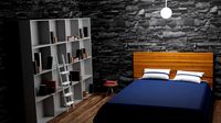 blue bedroom