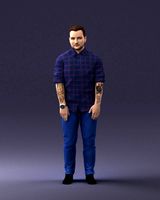 man in blue shirt 1121-17