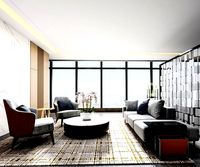 modern office reception room