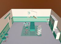 cartoon operating room