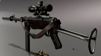 German stimpank MP-38 submachinegun