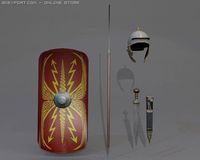 3D Model Roman Legionnaire Collection 3D Model