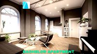 bachelor studio apartment scene - archicad