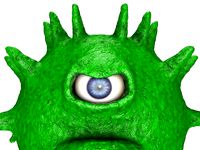 one-eyed scary virus