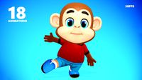 monkey chimp primate animated rigged