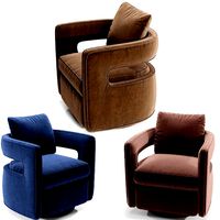 kennedy navy swivel chair