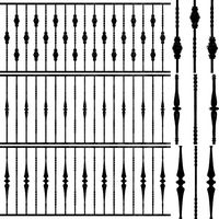 wrought iron bundle no04 fence