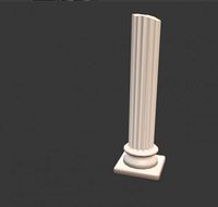 greek inspired busted column