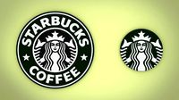 starbucks logo 3d print low-poly