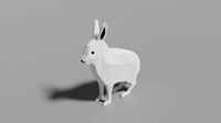 cartoon polar hare
