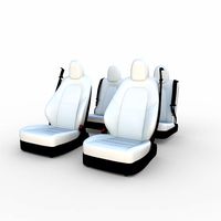 tesla model y seats white