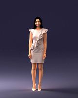 fashion woman in evening dress 0714-8
