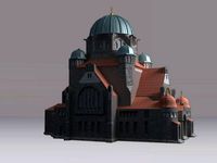 New Synagogue Poznan Poland 3D Model