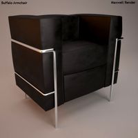 Le Corbusier Buffalo Armchair 3D Model