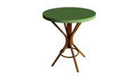 MESA GUARUJÁ OURO VELHO COM TAMPO VERDE CELADON (7755, 4112) - Center Festas