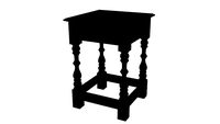 classic wood stool / tabouret bois classique