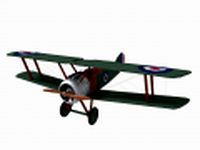 Sopwith Camel Biplane 3D Model