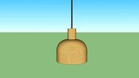 naturel rotin Pending lamp