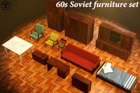 60s soviet furniture set