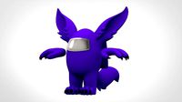 among us purple werewolf