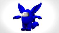 among us blue werewolf