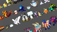 pokemon sprite voxel 8 gen