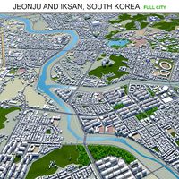 Jeonju and iksan city south korea 60km