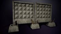 ussr concrete fence
