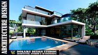 contemporary villa caladium