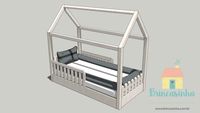 Kit protetor caminha montessoriana - Cinza (Brincasinha)