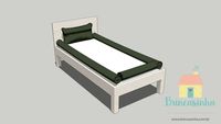 Kit protetor cama - Verde Oliva (Brincasinha)