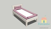 Kit protetor cama - Rosê (Brincasinha)