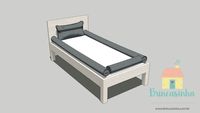 Kit protetor cama - Cinza (Brincasinha)