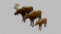 cartoon moose family