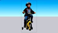 Menino de bicicleta
