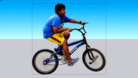 Menino com bicicleta