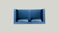 83570 Sofa Black Gianna Velvet Bluegreen 3-seaterG