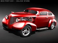 Hotrod Pontiac 1938 3D Model