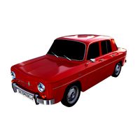 renault 8 red