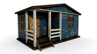 worn shed game asset