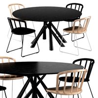 forest table 150 nym 2850 chair