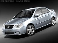 Kia Spectra 2009 3D Model