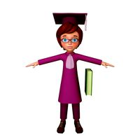 graduating student cartoon
