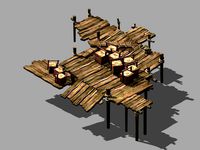 port-cargo-wooden table-ship plate 32