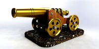 ornamental desk cannon