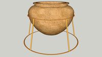 SUPORTE ARAMADO VASO INDIGENA