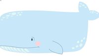Tapete Moby Dick Azul Claro de Borracha Uauá Baby