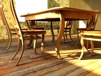 Table and chairs 3D Model