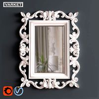 mirror in classic style 3d print model