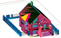 construction drawing of 211 single family villa in two storey villa